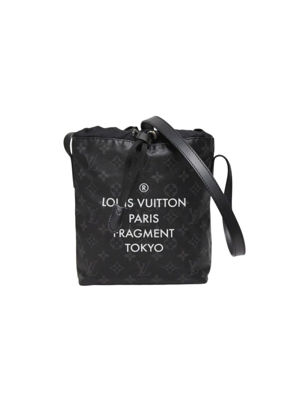Louis Vuitton Monogram Eclipse Fragment Nano Shoulder Bag Black